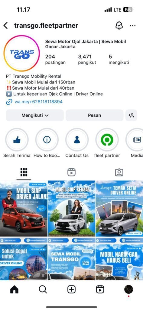 motor mobil ojol - Sewa Mobil Motor Jakarta